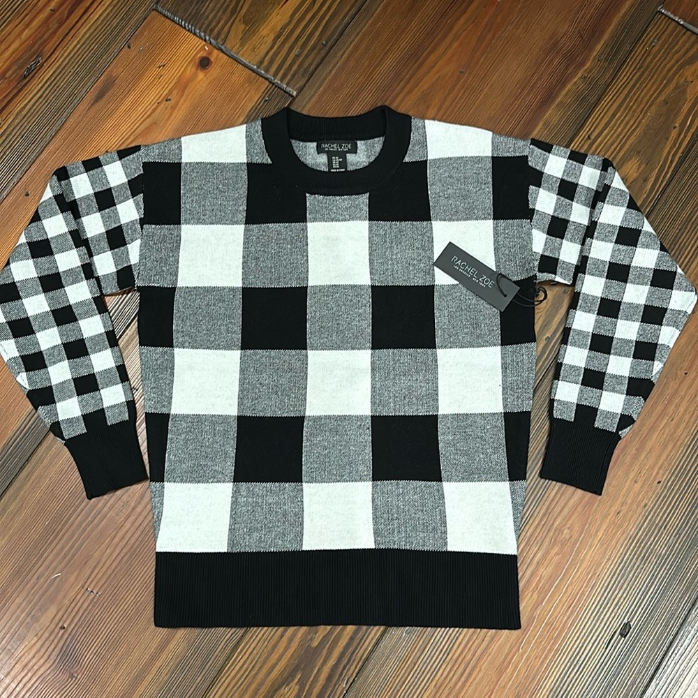 Rachel Zoe Buffalo Plaid Sweater